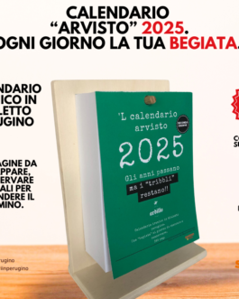 CALENDARIO ARVISTO 2025 – CON SUPPORTO IN LEGNO